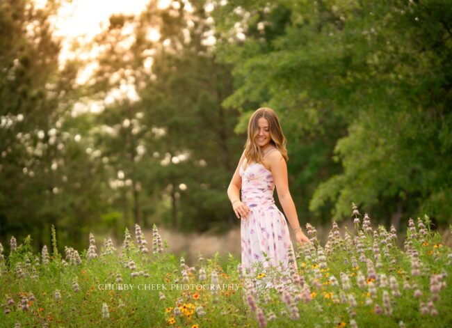 Houston wildflower senior pictures